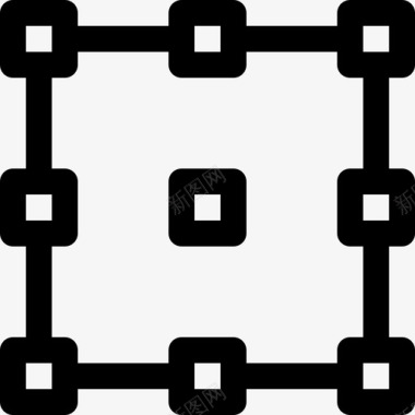 选择元素线性图标图标