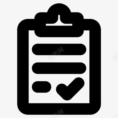 报告剪贴板检查图标图标