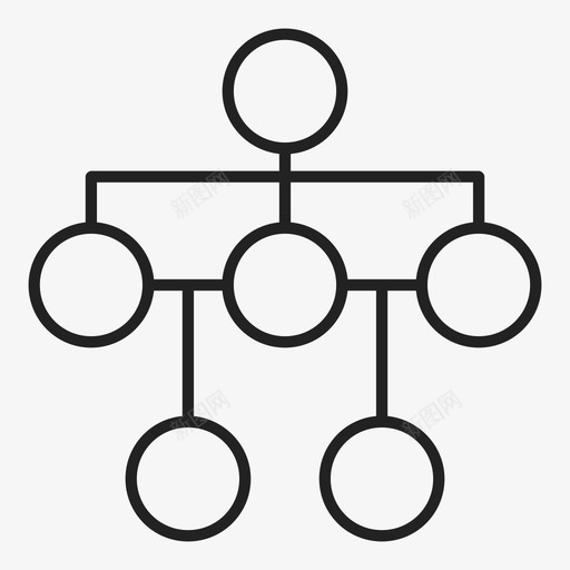 图表层次结构顺序图标svg_新图网 https://ixintu.com 图表 层次结构 有组织 组织 顺序