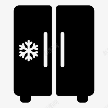 冰箱厨房电器厨房用具2件电子产品图标图标