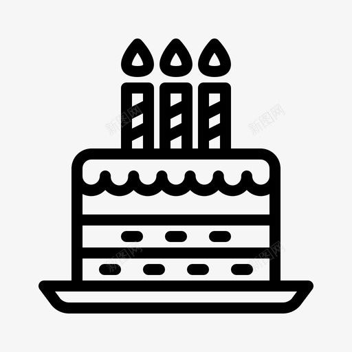 生日蛋糕蜡烛庆祝图标svg_新图网 https://ixintu.com 庆祝 母亲节 爱 生日蛋糕 蜡烛