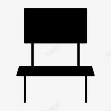 椅子长凳班级图标图标