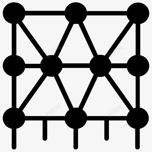 模式识别算法数据科学图标svg_新图网 https://ixintu.com 数据科学 数据科学线图标 机器学习 模式系统 模式识别 算法