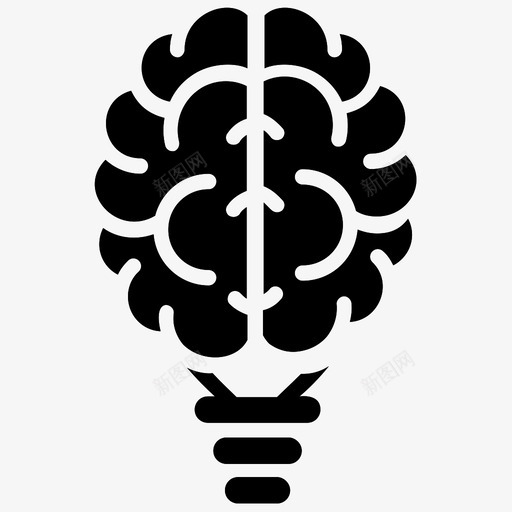 创意创意大脑创意思维图标svg_新图网 https://ixintu.com 创意 创意大脑 创意思维 大脑立体图标