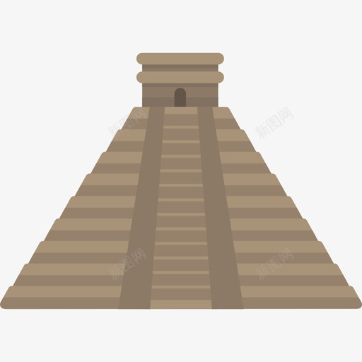 玛雅金字塔纪念碑13平坦图标svg_新图网 https://ixintu.com 平坦 玛雅金字塔 纪念碑13