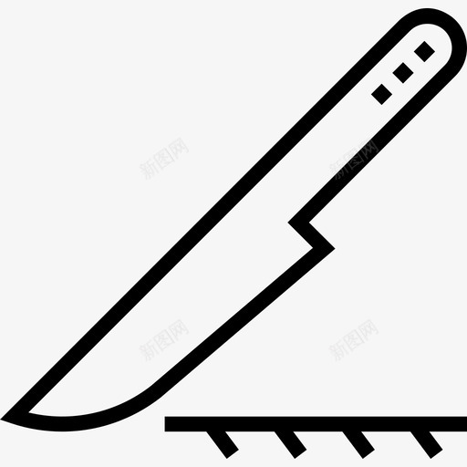 刀医疗卫生3直线型图标svg_新图网 https://ixintu.com 刀 医疗卫生3 直线型