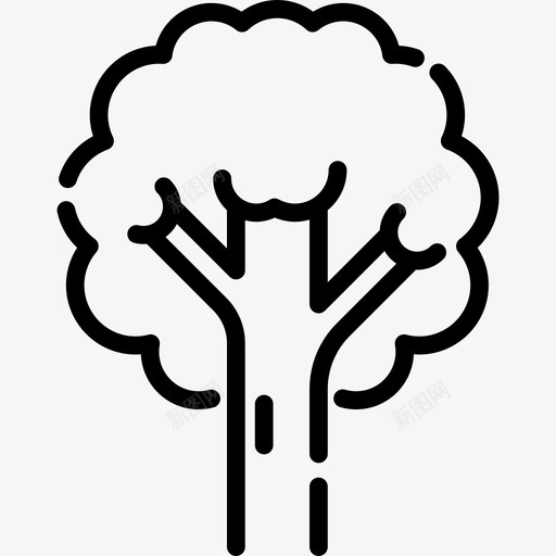 树木不动产18线性图标svg_新图网 https://ixintu.com 不动产18 树木 线性