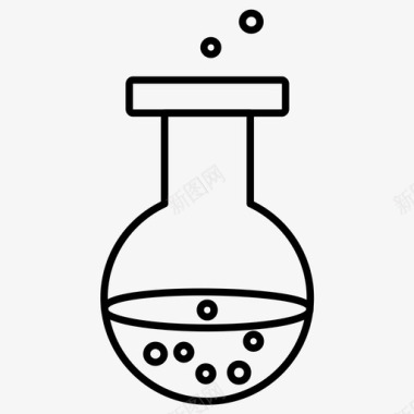 烧杯瓶子化学品图标图标