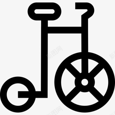 自行车马戏团32直线型图标图标