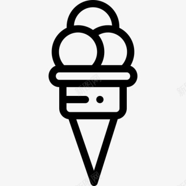 冰淇淋生日21直系图标图标
