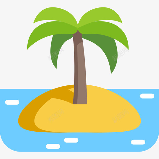 岛旅行地点表情符号2平面图标svg_新图网 https://ixintu.com 岛 平面 旅行地点表情符号2