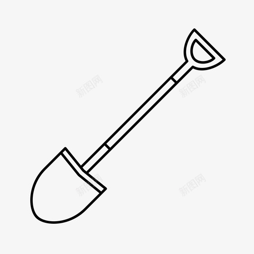 铲挖工具图标svg_新图网 https://ixintu.com 工作 工具 挖 铲