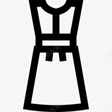 连衣裙服装款式5直线型图标图标