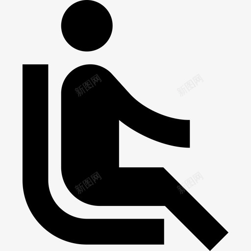 单色通知座椅图标svg_新图网 https://ixintu.com 单色通知座椅