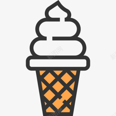 冰淇淋意大利10黄影图标图标