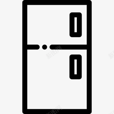 冰箱家用家具4线性图标图标