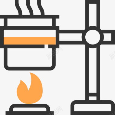 烧瓶化学8黄影图标图标
