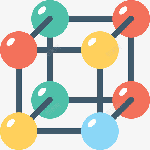 立方体科学技术3平面图标svg_新图网 https://ixintu.com 平面 科学技术3 立方体