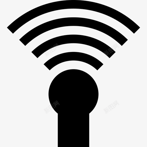 Wifi互联网安全9已填充图标svg_新图网 https://ixintu.com Wifi 互联网安全9 已填充