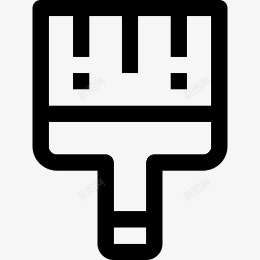 油漆辊元素线性图标svg_新图网 https://ixintu.com 油漆辊 线性 设计元素
