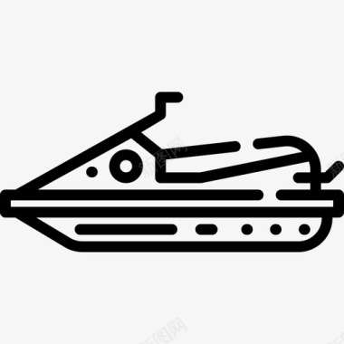 摩托艇冒险运动8直线型图标图标