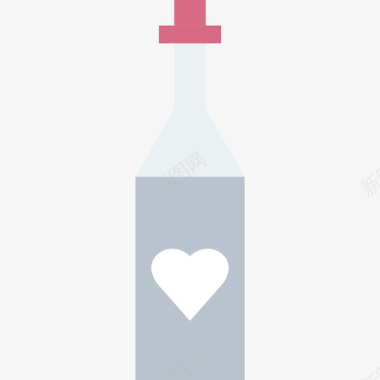 葡萄酒爱情和浪漫10平淡图标图标