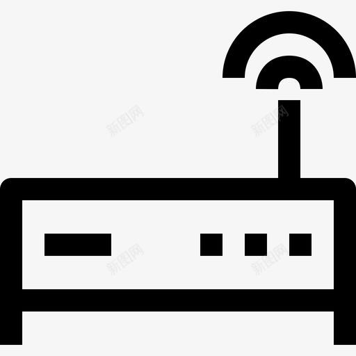 路由器硬件和设备线性图标svg_新图网 https://ixintu.com 硬件和设备 线性 路由器