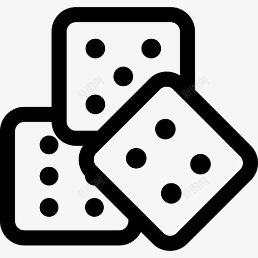 骰子约会应用程序3直线型图标svg_新图网 https://ixintu.com 直线型 约会应用程序3 骰子