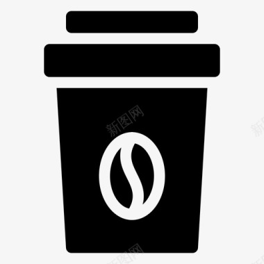 咖啡杯咖啡因咖啡外卖图标图标