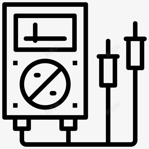 电压表电流表数字设备图标svg_新图网 https://ixintu.com 数字设备 欧姆表 电压表 电气设备 电流表 能量线图标