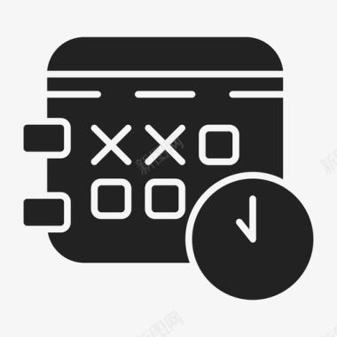 日历管理时钟图标图标
