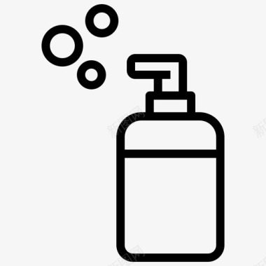 乳液泡沫清洁剂图标图标