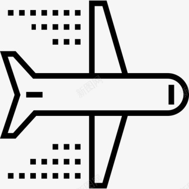 飞行旅行3直线图标图标