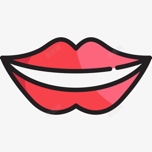 嘴唇牙齿护理7线性颜色图标svg_新图网 https://ixintu.com 嘴唇 牙齿护理7 线性颜色