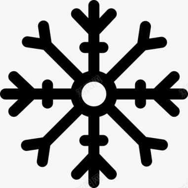 雪花冬季13直线型图标图标