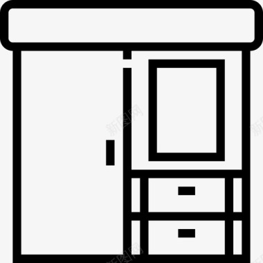 衣柜家装2线性图标图标