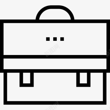 公文包数字营销38线性图标图标