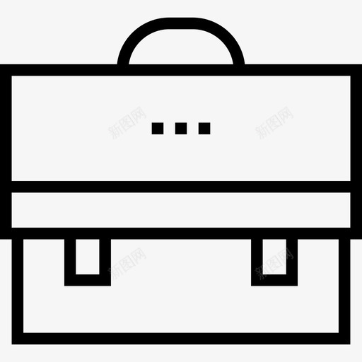 公文包数字营销38线性图标svg_新图网 https://ixintu.com 公文包 数字营销38 线性