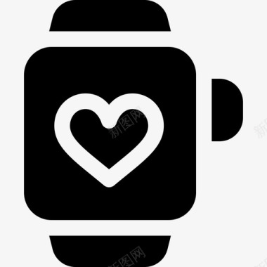 智能手表健康生活方式12填充图标图标