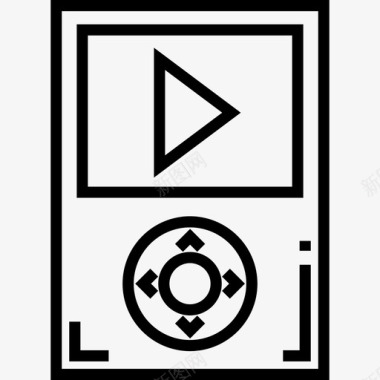 音乐播放器录音室5线性图标图标