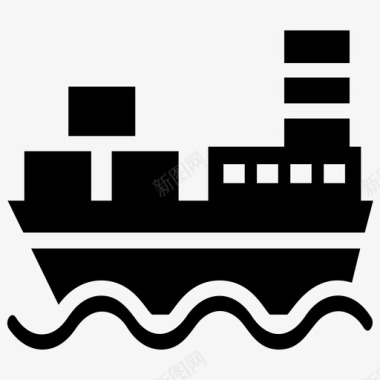 游船船货船图标图标