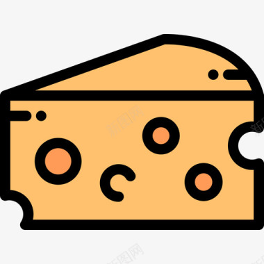 奶酪农业用18原色图标图标
