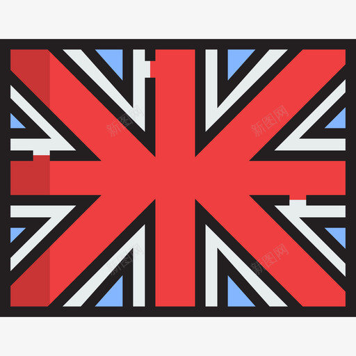 UnionJack英格兰11线性颜色图标svg_新图网 https://ixintu.com UnionJack 线性颜色 英格兰11