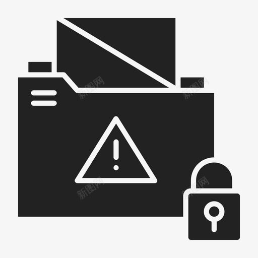 文件夹机密数据存储图标svg_新图网 https://ixintu.com 办公材料 数据存储 文件和文件夹 文件夹 机密