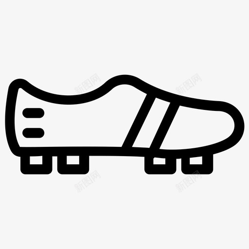 鞋钉运动鞋网球鞋图标svg_新图网 https://ixintu.com 网球场图标 网球鞋 运动鞋 鞋钉