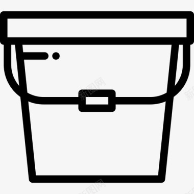 洗衣桶洗衣房6直筒图标图标