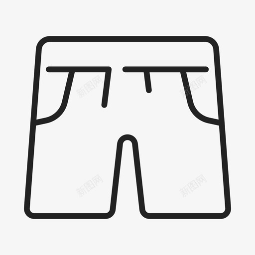 游泳短男裤子图标svg_新图网 https://ixintu.com 水 游泳短 男 裤子