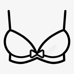 胸罩美女胸罩美女时尚图标高清图片