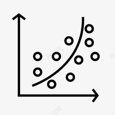 回归分析数据预测图标图标