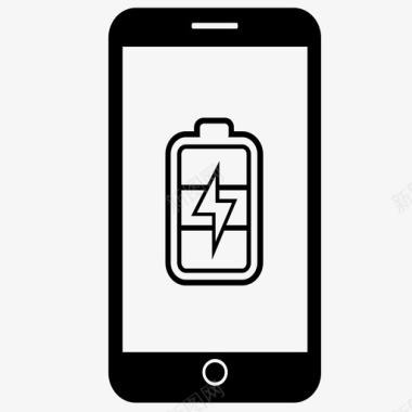 充电电话电池充电充电图标图标